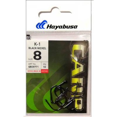 Крючки Hayabusa K-1 Black Nickel