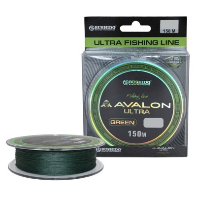 Шнур плетенный BUSHIDO 150m Avalon Ultra GREEN 