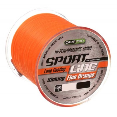Леска CARP PRO Sport Line Fluo Orange 1000м