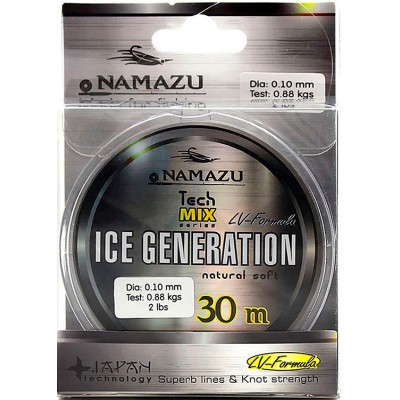 Леска NAMAZU Ice Generation 30м прозрачная