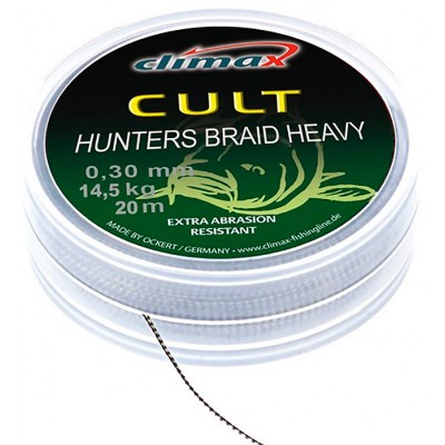 Поводковый материал CLIMAX CULT Heavy Hunters Braid weed 30 lbs