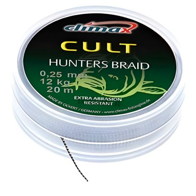 Поводковый материал CLIMAX CULT Hunters Braid 25 lbs silt 